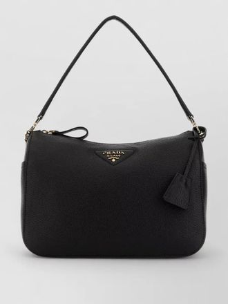 Prada medium leather shoulder bag top handle