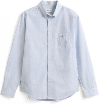 GANT Casual Shirts - Heren - Zakelijke Overhemden - Blauw - L - Overhemden