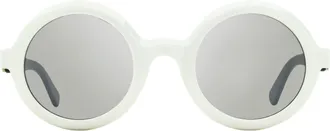 Moncler ML0261 Round-Frame Sunglasses - White