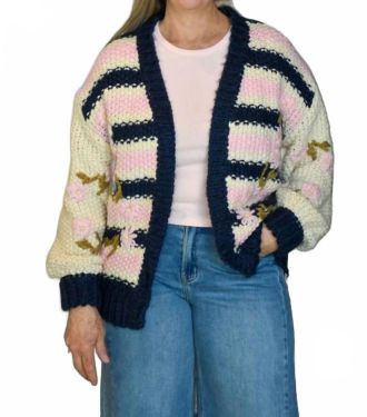 FRNCH Womens Dahlia Cardigan In Rose