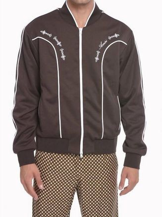 Amiri Sheen Track Jacket- Brown