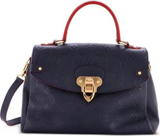 Louis Vuitton Georges Handbag Monogram Empreinte Leather MM satchel - Blauw