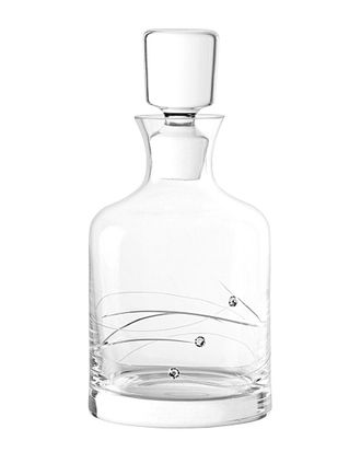 Barski European Handmade Glass Sparkle Swarovski Whiskey Decanter