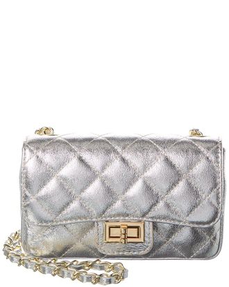Persaman New York Jennie Metallic Quilted Leather Crossbody