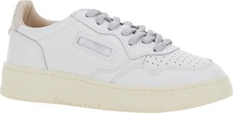 Autry Womens Sneakers Medalist Low Wom White Leather Cow Trainers