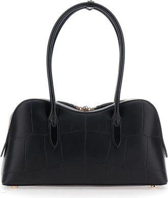 Stella McCartney Womens Handbag Ryder Ecoleather Black Hemp Handbags Hand Bags