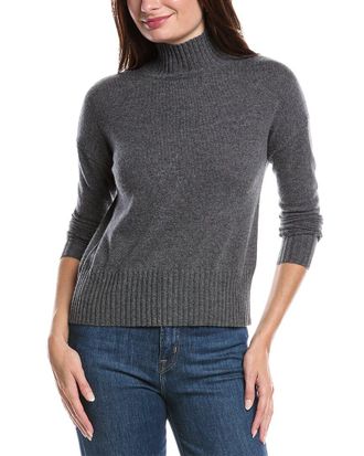 Forté Cashmere Funnel Neck Cashmere Sweater