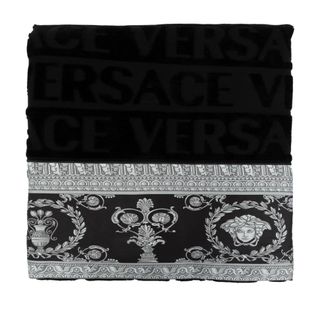 Versace Home, unisex, Zwart, ONE Size, Katoen, Badhanddoek