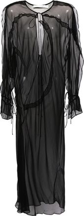 CHRISTOPHER ESBER bias concave dress - women - Silk - 10 - Black
