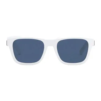 Dior Logo-Embellished White Frame Sunglasses - White