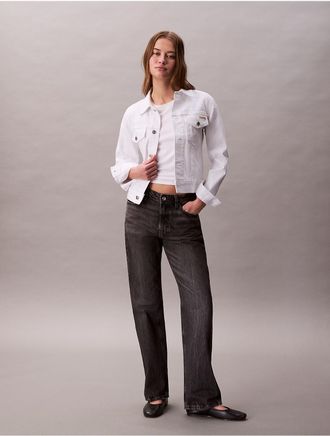 Calvin Klein Jeans Calvin Klein Womens Classic Trucker Jacket - White - XS