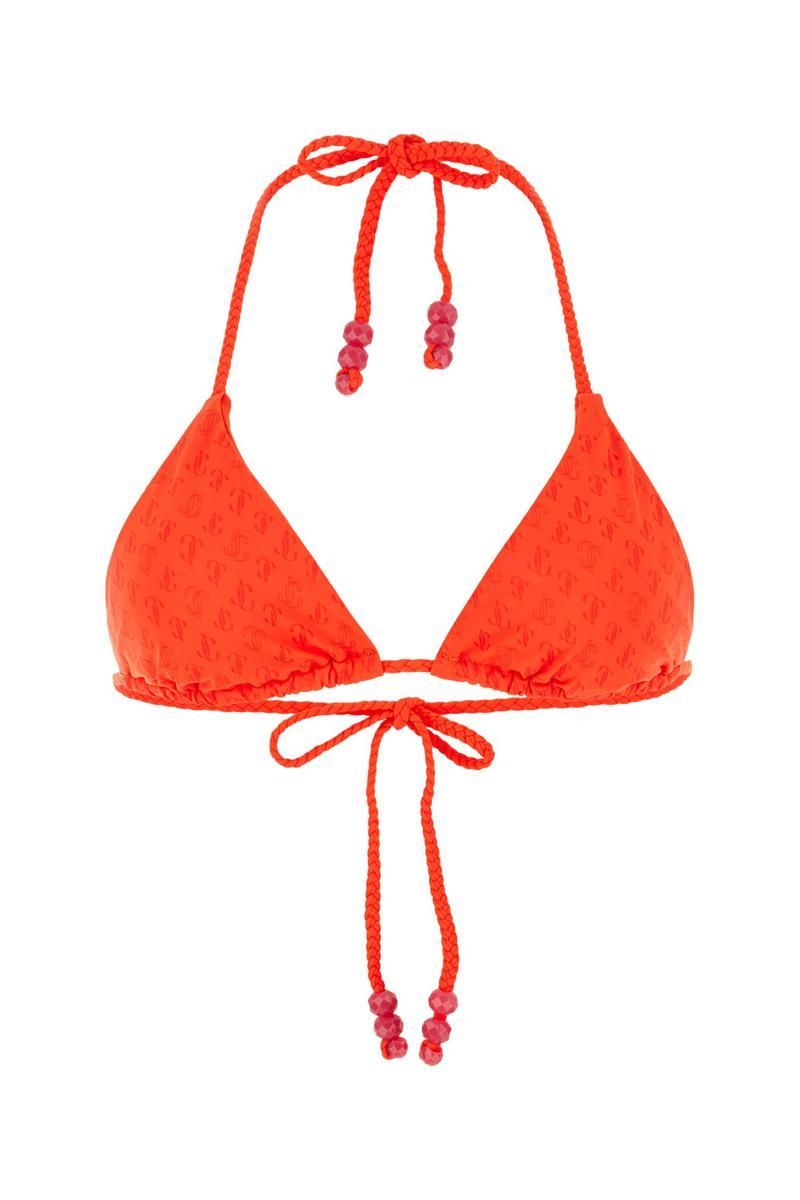 ビキニ JIMMY CHOO Women Swimsuit AUBRIEB076 PAPRIKA RED Jimmy Choo Aubrie Monogram Bikini Bottom | Red | FARFETCH CA