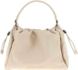 Brunello Cucinelli Bucket Mellow Borse A Mano Beige-Donna