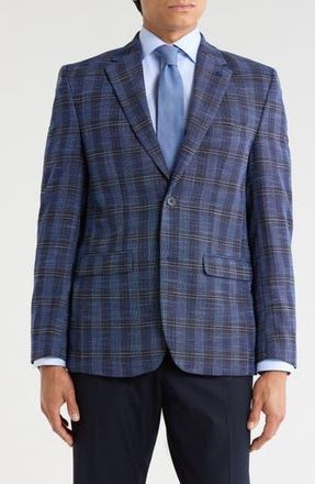 Soul of London Plaid Blazer in Navy at Nordstrom Rack, Size 36