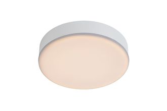 Lucide CERES Dimmable Stylish Mountable Bathroom LED Flush Ceiling Light in White