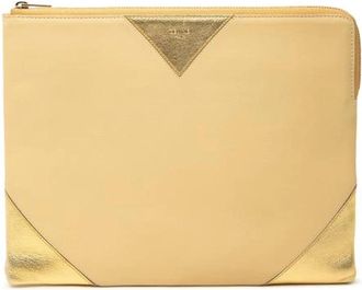 Celine Pre-owned Vintage Clutch - Dames - Vintage Clutch - Beige - ONE Size - Leer - Vintage
