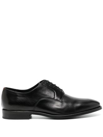Paul Smith almond-toe leather derby shoes - Black