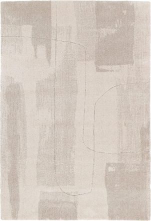 AFK Living Alfombra ultra suave y diseño beige 120 x 170 cm