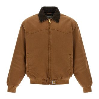 Carhartt Work in Progress OG Santa Fe Jacket - Heren - Jassen - Bruin - Maat: S Katoen