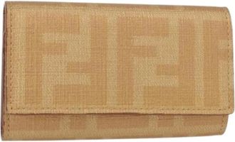 Fendi Pre-owned Accessories, female, Beige, Size: ONE SIZE Pre-owned Key Case