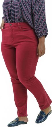 NYDJ High Rise Sheri Slim Jeans - Plus In Wild Currant