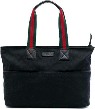 Gucci Pre-owned Tote Bags, female, Black, Size: ONE SIZE Pre-owned Tote Bag