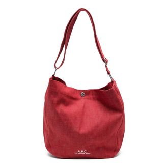 A.P.C. Besace Journal - female - A.P.C. - Shoulder Bags - Red - ONE SIZE - Bags