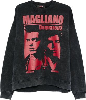 Dsquared2 Graphic-print Cotton Sweatshirt
