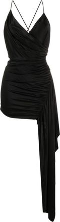 Alexandre Vauthier asymmetric-draped minidress - women - Fabric - S - Black