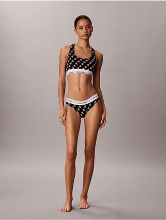 Calvin Klein Womens Icon Cotton Modal Bikini - Black - XS