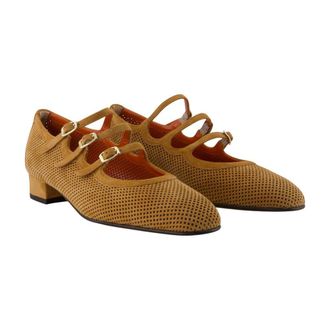 Carel Womens Ariana Flat Brown Calfskin
