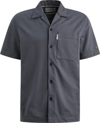Cast Iron Heren, Overhemden, Grijs, Maat: 2XL Katoen
