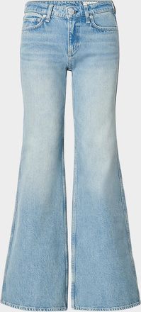 Rag & Bone Josie Mid-Rise Relaxed Flared Jeans