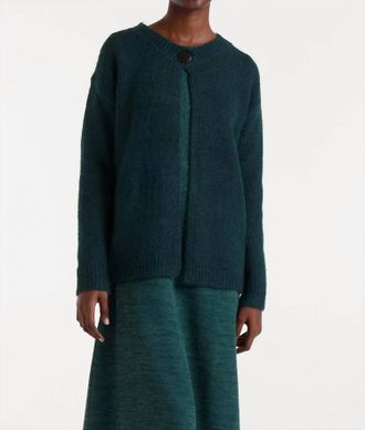 Compa&ntilde;&iacute;afant&aacute;stica Fine Knit Cardigan In Green