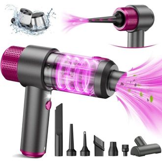 OEM Aspiradora De Coche Inal&aacute;mbrica Potente 4 En 1, Mini Aspiradora De Mano Inal&aacute;mbrica De 15 Kpa, Sistema De Filtro Dual, Luz Led, Para Limpieza Con Sopl