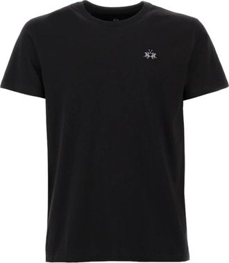 La Martina Essenti&euml;le korte mouw T-shirt - Heren - T-shirts - Zwart - 2XL - Tops