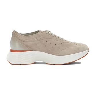 Santoni Easy Bounce High Sneakers - Dames - Schoenen - Beige - Maat: 36 EU Leer