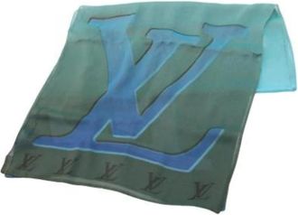 Louis Vuitton Pre-owned Vintage Zijden Sjaal - Dames - Vintage Accessoires - Groen - ONE Size - Vintage
