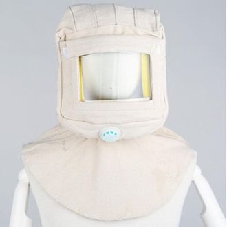 OEM Protector Facial Para Chorro De Arena, Protecci&oacute;n Contra El Polvo, Casco De Seguridad Integrado, Capucha Para Chorro De Arena