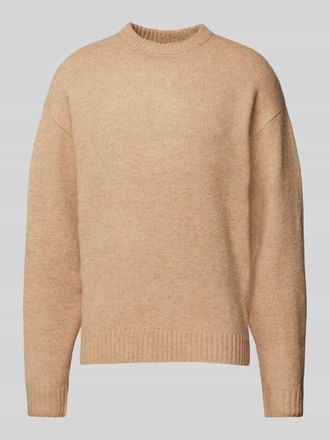 Jack & Jones Jack & Jones Strickpullover mit Rundhalsausschnitt Modell OLLIE in Beige, Gr&ouml;&szlig;e XXL