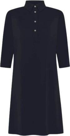 Roberto Ricci Design Polo Jurk - Dames - Korte kleedjes - Blauw - 2XS - Polyester - Kleedjes