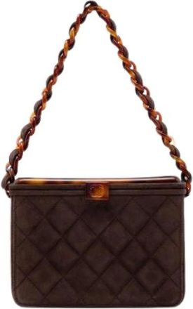 Chanel Borsa Vanity Pre-owned in camoscio trapuntato - - Pre-owned - Donna - Marrone - ONE SIZE