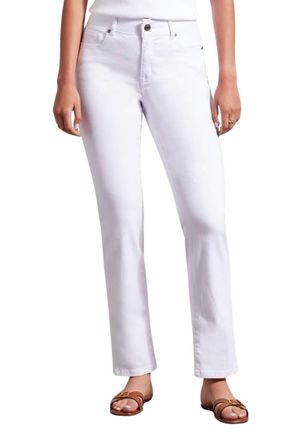 Tribal Sophia Straight Leg Jeans In White
