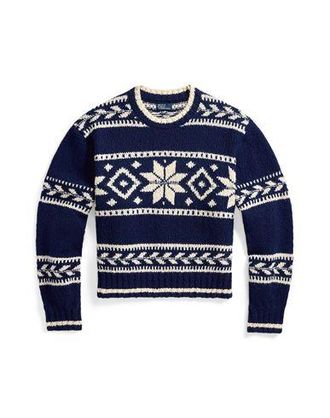 Ralph Lauren SNOWFLAKE-MOTIF WOOL-BLEND SWEATER