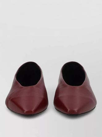 Aeyde betty ballerina shoes pointed toe detail