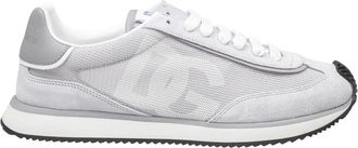 Dolce & Gabbana Cushion Low-Top Sneakers - Heren - Sneakers - Grijs - 42 1/2 EU - Leer - Schoenen