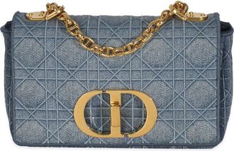 Dior Blue Denim Cannage Small Caro Bag (Authentic Pre-Loved)