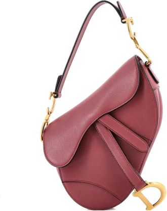 Dior Borsa a spalla Saddle mini in pelle - Rosa