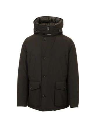 Woolrich Black Arctic Cotton Anorak