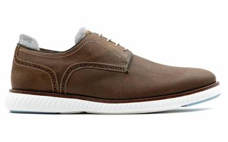 Martin Dingman Mens Countryaire Nubuck Plain Toe Shoes In Bark